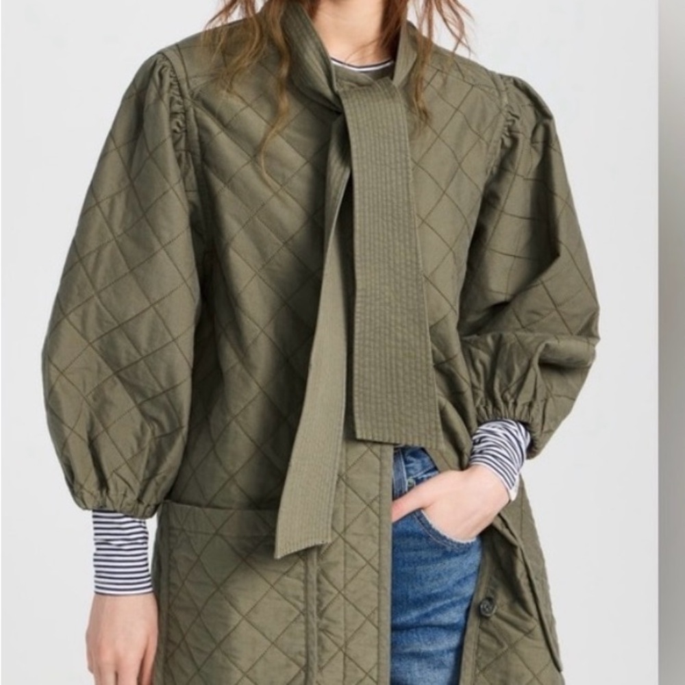 Clare V Olive clemence car coat